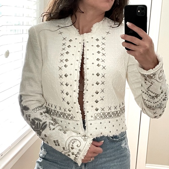 NWT Elie Tahari White Doris Embellished Jacket Suit
Size: S - Picture 5 of 16